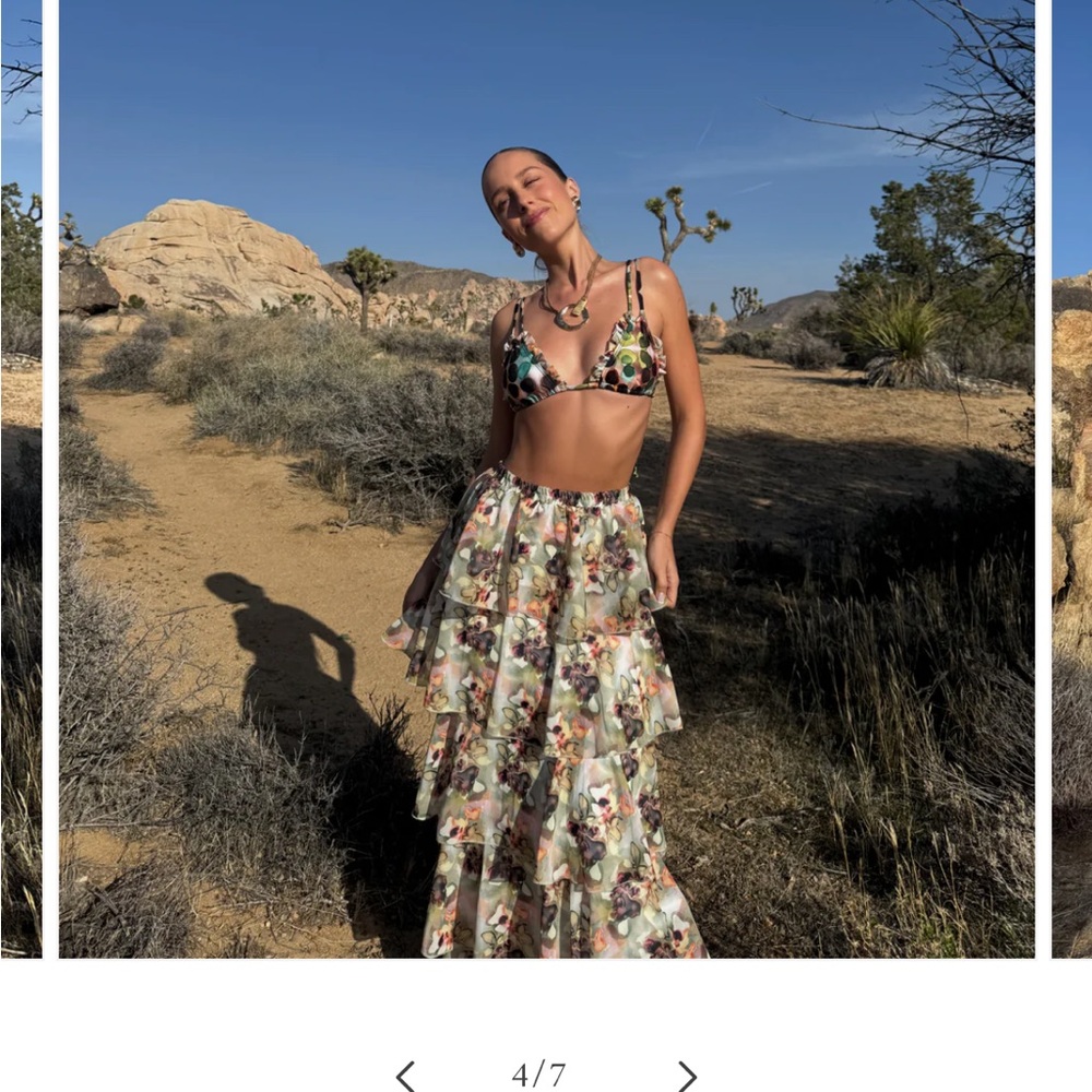 Strawberry Milk Mob Floral Swim Coverup